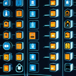 **

A digital fortress with multiple layers of security protocols (firewalls, access controls, encryption) protecting sensitive data symbolized by glowing icons (credit card, personal information). A diverse team of cybersecurity professionals monitors the system, highlighting the importance of data governance and risk management. The overall feel is secure, technologically advanced, and proactive.

**