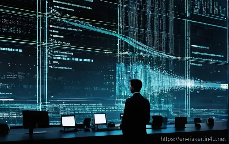 위험관리 실무자 대상의 컨설팅 사례 - **Prompt:** "In a highly secure, advanced cybersecurity operations center, a diligent female analyst...