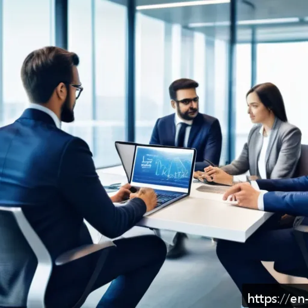 위험관리기술자와 관련된 정부 지원 프로그램 - A professional business meeting scene in a modern office setting, featuring diverse risk management ...